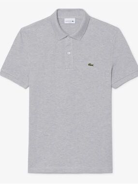 Authentic Lacoste Polo For Slim Fit - Silver